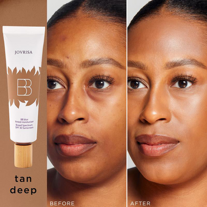 Jovrisa BB blur tinted moisturizer SPF 30 - instantly brightens, hydrates & smooths your skin