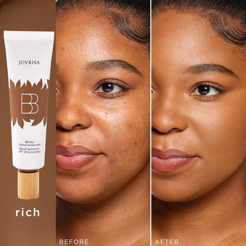 Jovrisa BB blur tinted moisturizer SPF 30 - instantly brightens, hydrates & smooths your skin