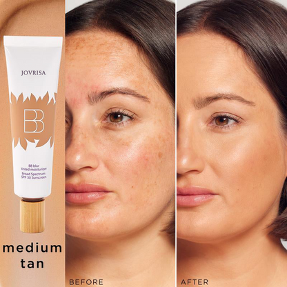 Jovrisa BB blur tinted moisturizer SPF 30 - instantly brightens, hydrates & smooths your skin
