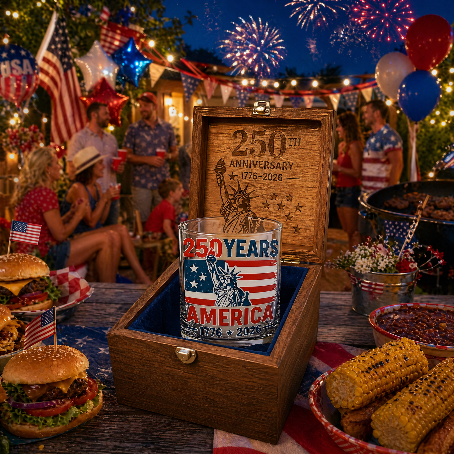 🏆 66K+ Sold ⚡ 250th Anniversary Patriotic Whiskey Glass (1776–2026) 🎁