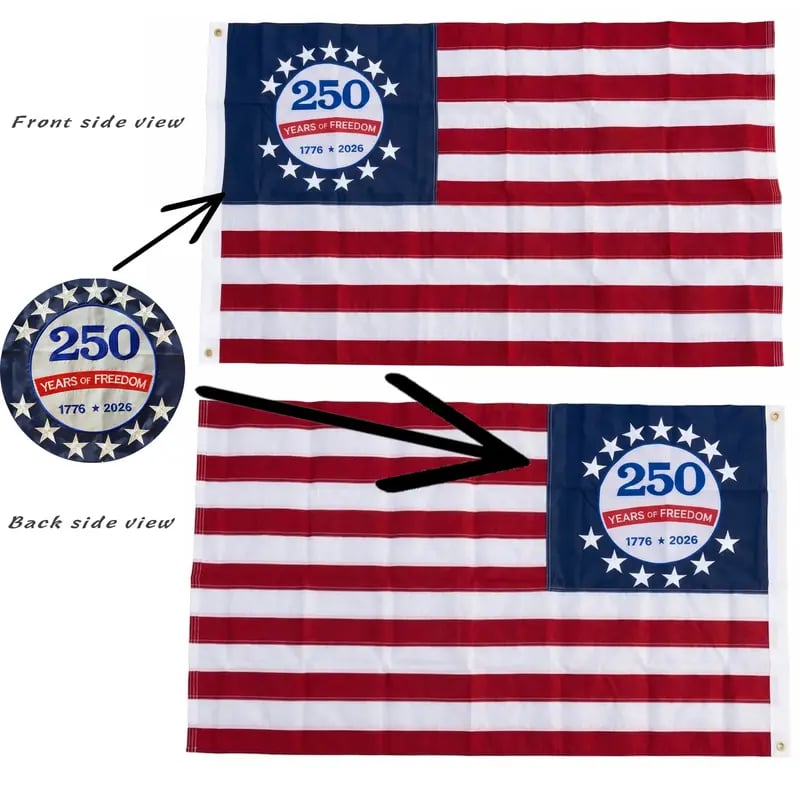🔥Last Day 50% OFF - 🇺🇸✨QLASH 250th Anniversary Commemorative USA Flag (1776–2026)