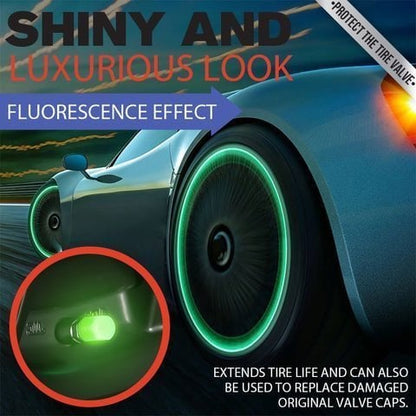 (🔥3rd Anniversary Sale) - Fluorescent Tire Valve Caps