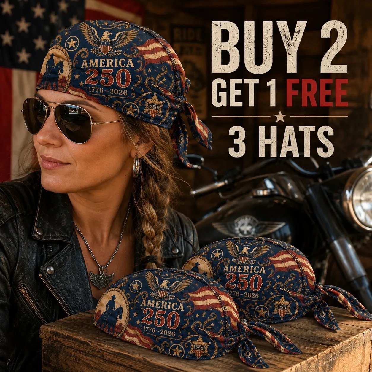 BUY 2 GET 1 FREE -3 Hats