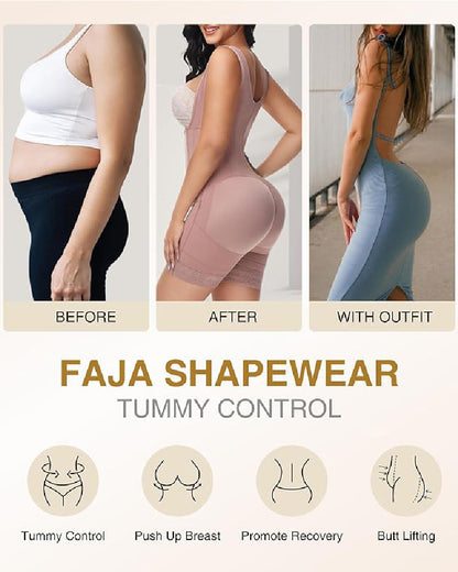 Fajas Post Surgery Tummy Tuck Compression Garment for Women Shapewear