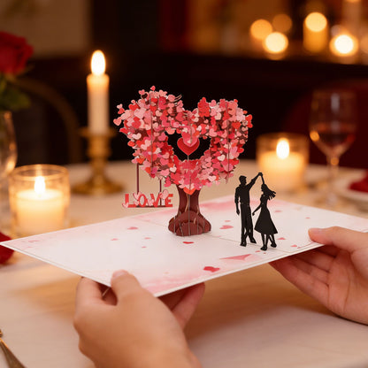 💝Buy 2 free 1-Romantic "Dancing Under the Heart Tree" 3D Greeting Card
