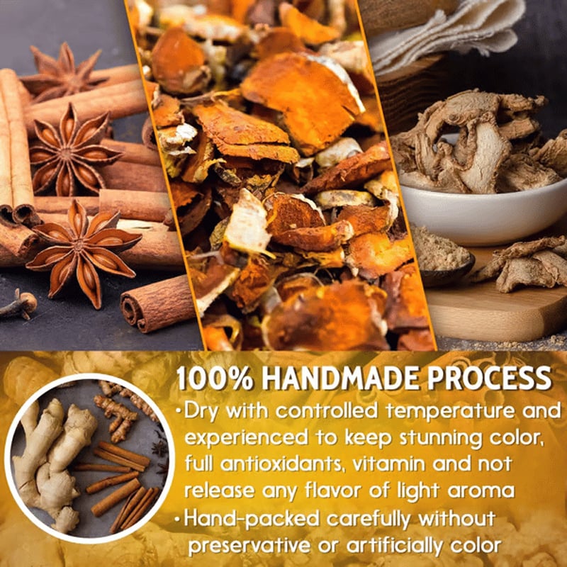🔥 Last Day for 49% OFF🔥100% Natural Turmeric Ginger Cinnamon Tea