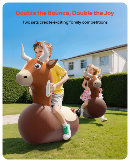 🐂 Kids Bouncing Bull Ride-On Toy