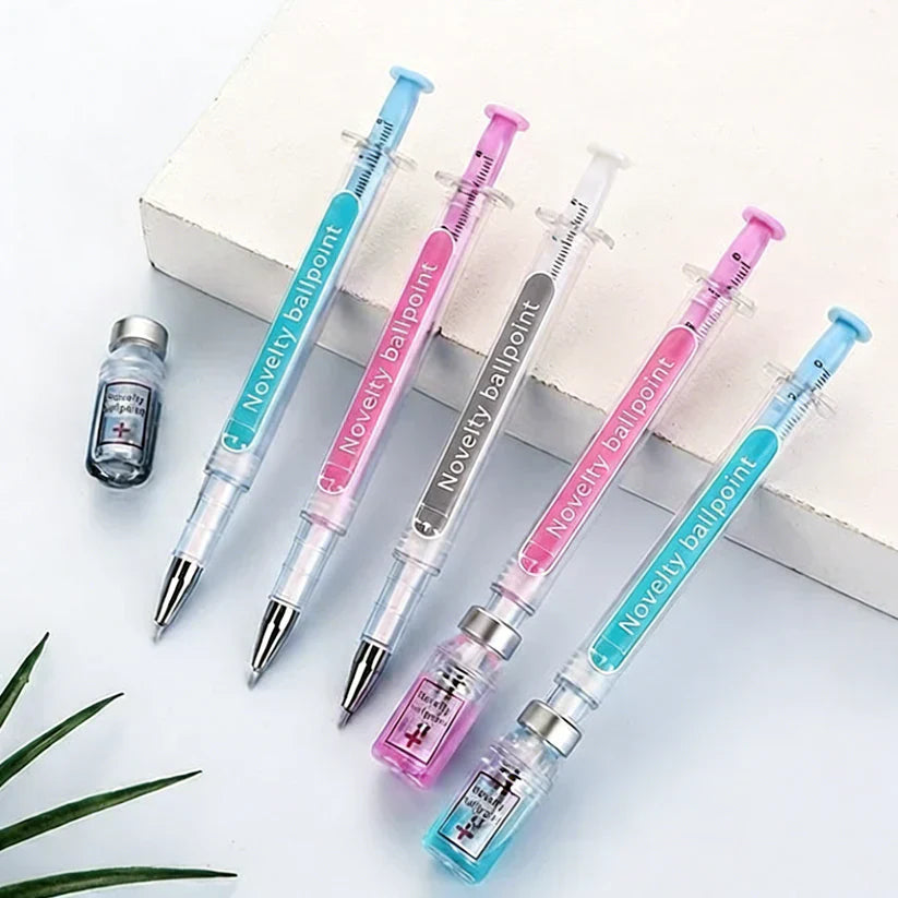 👩‍⚕️😜💉Novelty Nurse & Doctor Syringe Ballpoint Pens