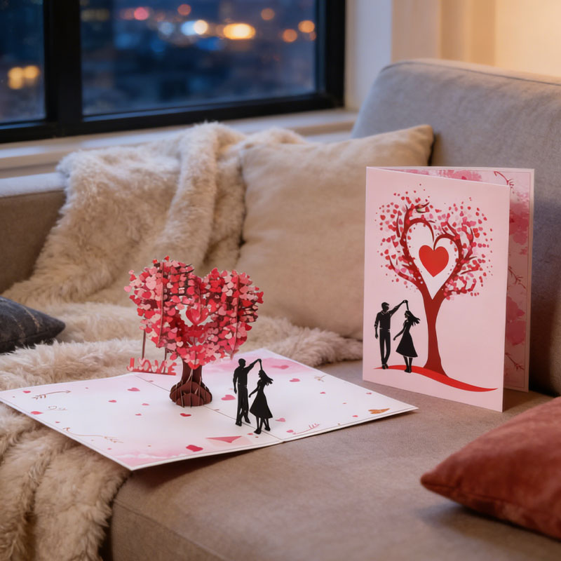 💝Buy 2 free 1-Romantic "Dancing Under the Heart Tree" 3D Greeting Card