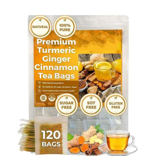 🔥 Last Day for 49% OFF🔥100% Natural Turmeric Ginger Cinnamon Tea