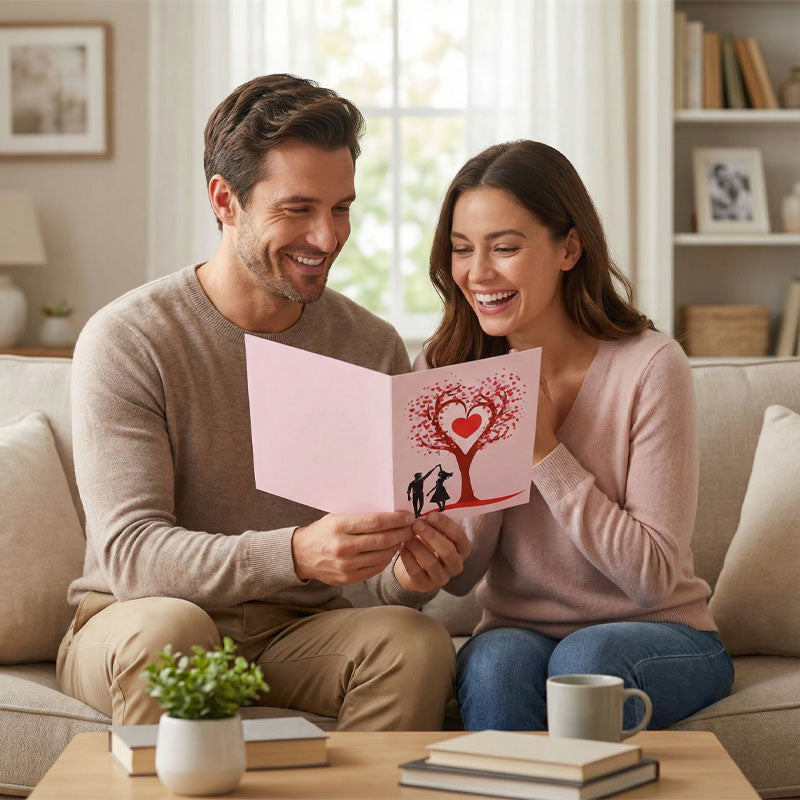 💝Buy 2 free 1-Romantic "Dancing Under the Heart Tree" 3D Greeting Card