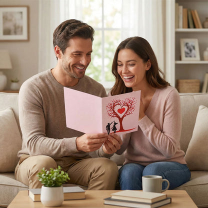 💝Buy 2 free 1-Romantic "Dancing Under the Heart Tree" 3D Greeting Card