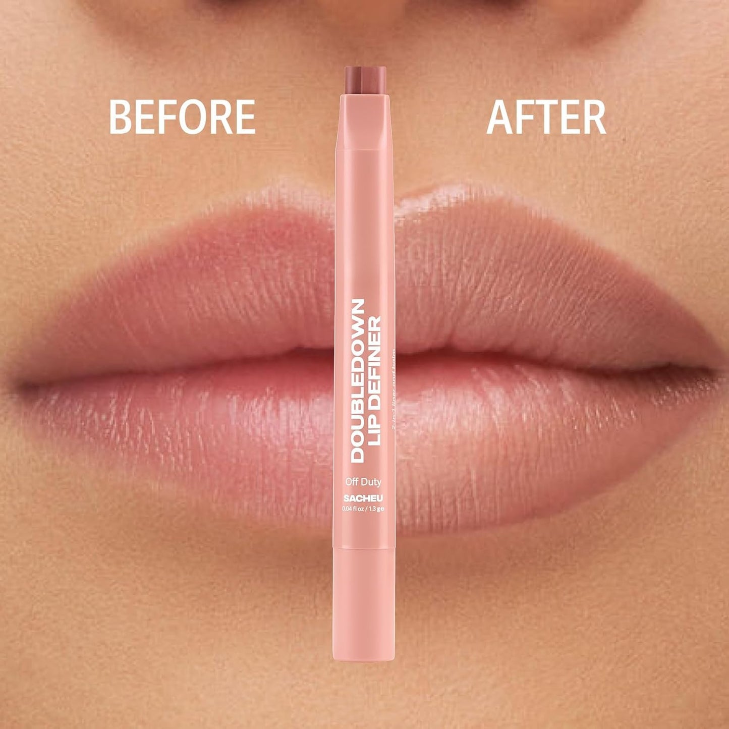sacheu DoubleDown Lip Definer - 2-in-1 Lip Liner & Balm