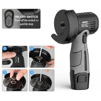🧰12V Mini Angle Grinder with Cutting Disc