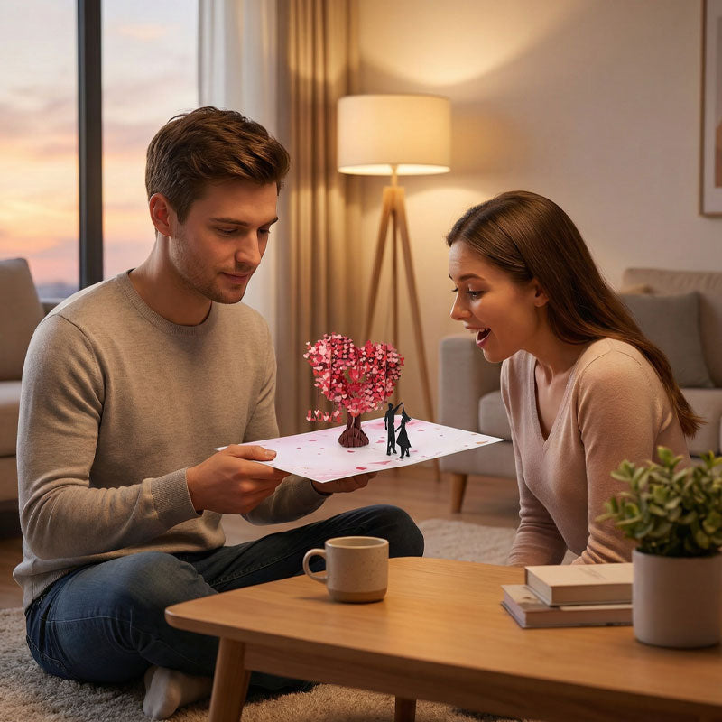 💝Buy 2 free 1-Romantic "Dancing Under the Heart Tree" 3D Greeting Card