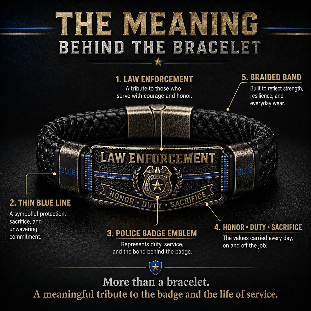 Police Tribute Price Drop -Law Enforcement Brotherhood Bracelet