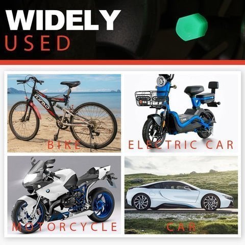 (🔥3rd Anniversary Sale) - Fluorescent Tire Valve Caps