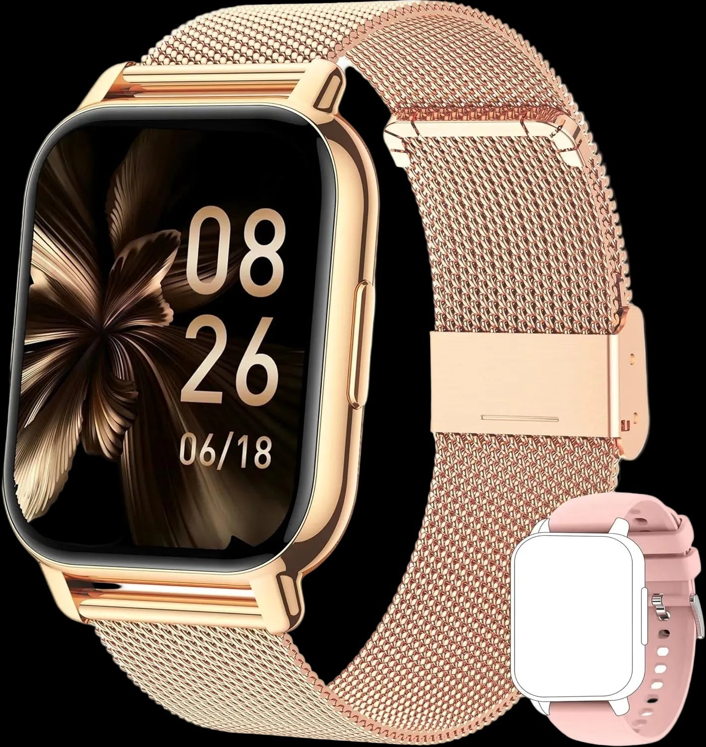 Smart Watch Women, Calls/BloodPressure/100+ Sports SmartwatchWoman, Respiratory Rate Heart RateBlood Oxygen Sleep, Watch Android iOS