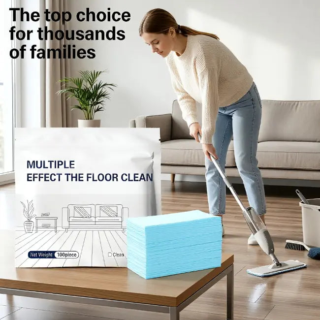 💦100 Piece Floor Cleaning Tablets Multi-Surface Cleaner for Hardwood Laminate Tile & RV Walls Antibacterial Deodorization Maintenance