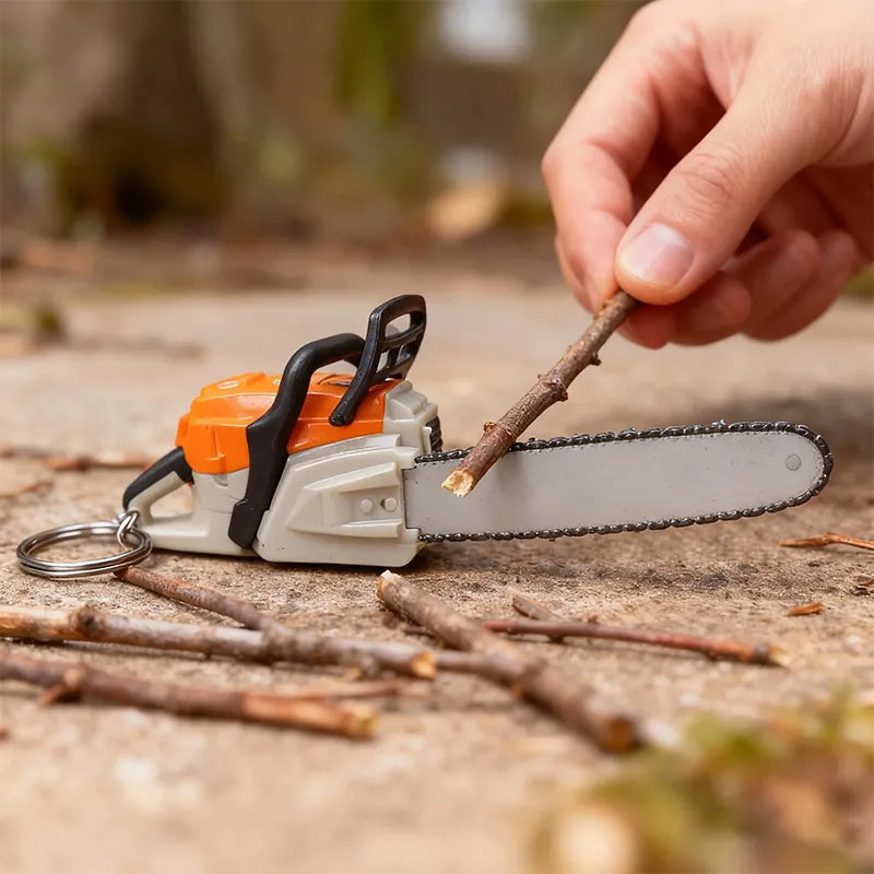 🔧 Chainsaw Keychain | Portable Chainsaw Key Ring