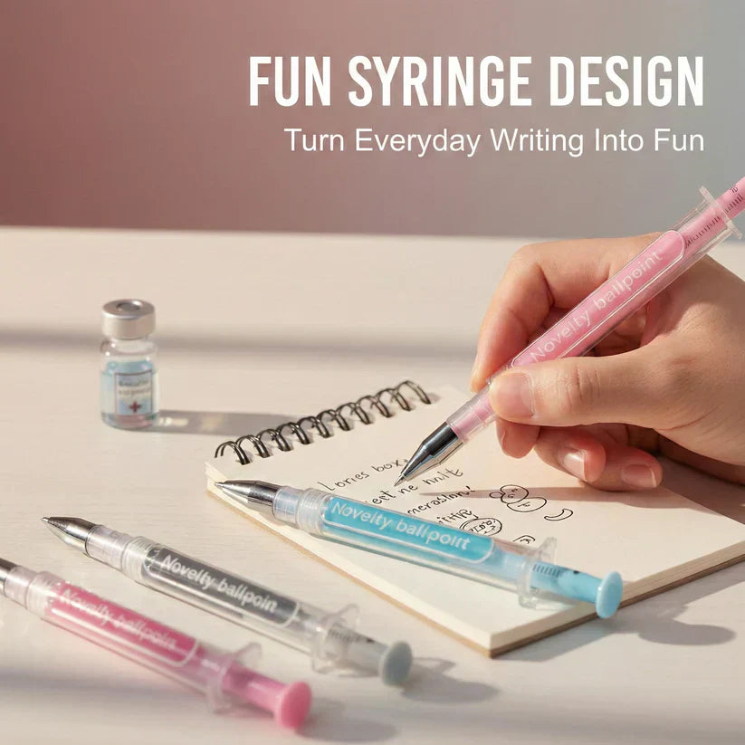 👩‍⚕️😜💉Novelty Nurse & Doctor Syringe Ballpoint Pens