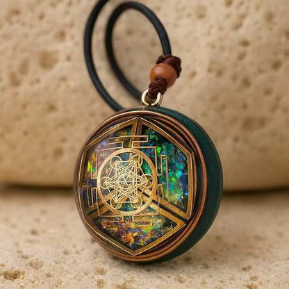 Handcrafted Orgonite Metatron Pendant Necklace