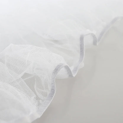 Baby Mosquito Net Stroller Mesh Cover Elastic Edge Fits Most Prams Car Seats Cradles White Protective Bug Net Cradle Mesh