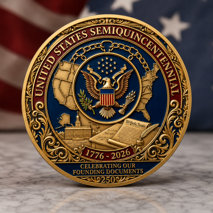 🔥Summer Sale 50% OFF🔥United States 250th Anniversary Commemorative Challenge Coin