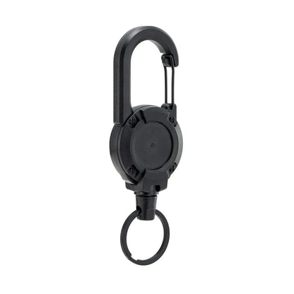 1/2/4pcs Extendable Retractable Holders Keychain Badge Reels Heavy Duty Clip With Carabiner Key Chain For Men Outdoor Bags