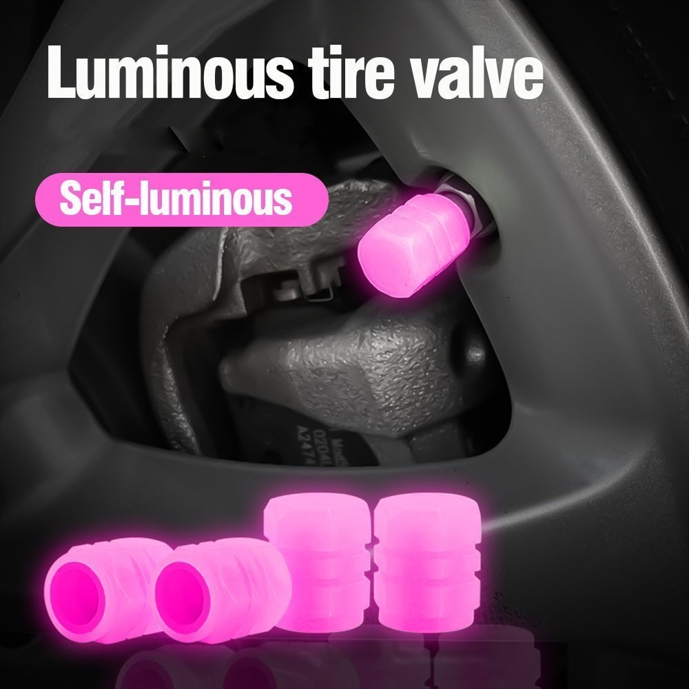 (🔥3rd Anniversary Sale) - Fluorescent Tire Valve Caps