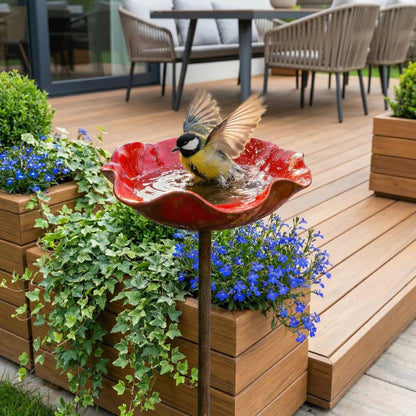 💖🎁49% off Mother's Day gifts 2026 –🐦Handcrafted metal flower garden stake