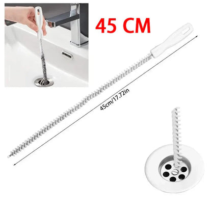 Flexible Pipe Dredging Brush for Bathroom & Kitchen Sink – Hair & Debris Cleaner