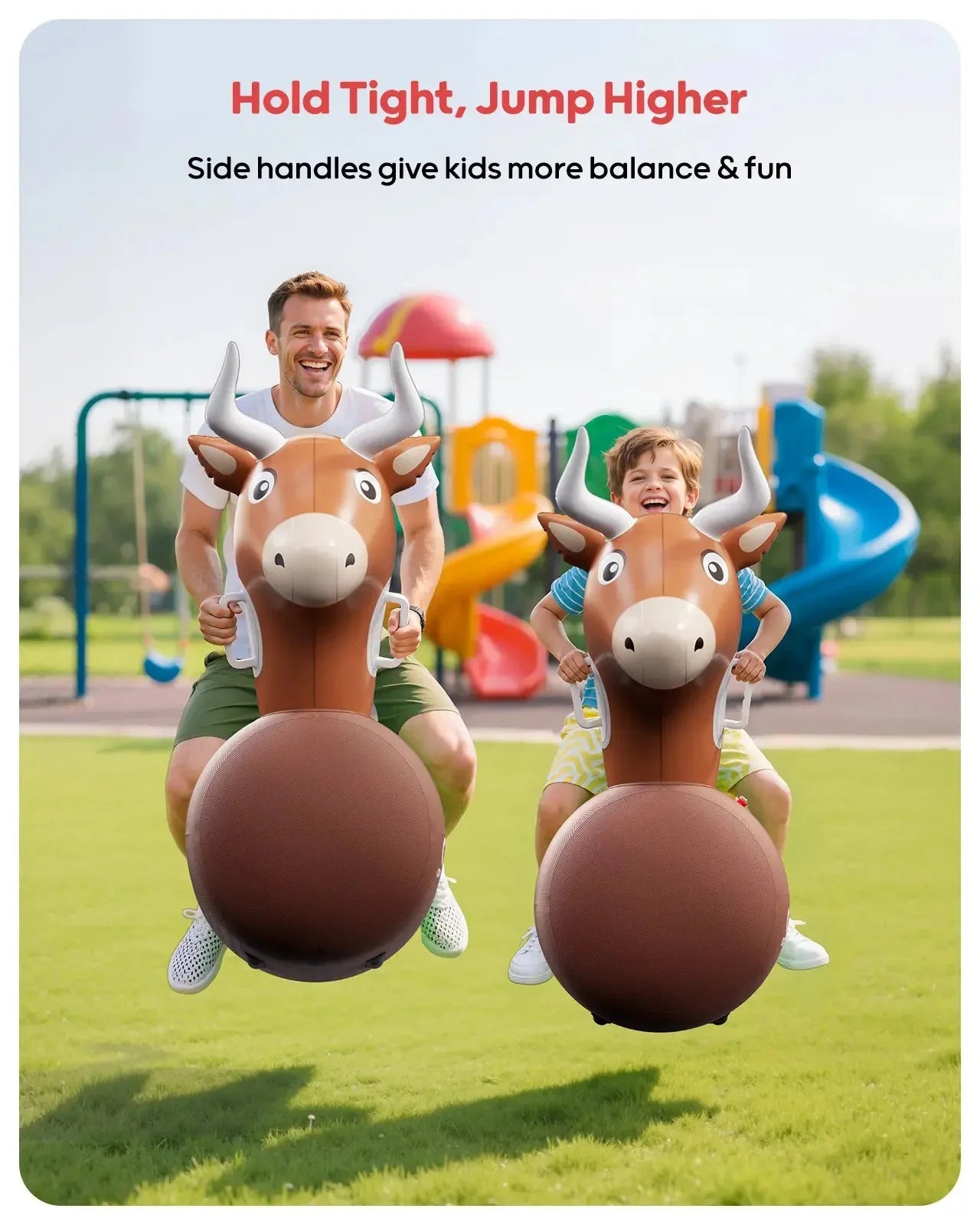 🐂 Kids Bouncing Bull Ride-On Toy