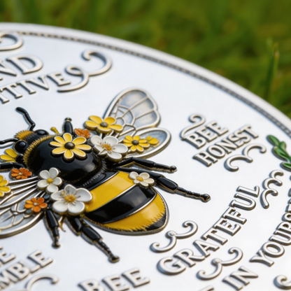 🏆NEW YEAR 60% OFF - Bee Kind Positivity Commemorative Coin 🐝🌼