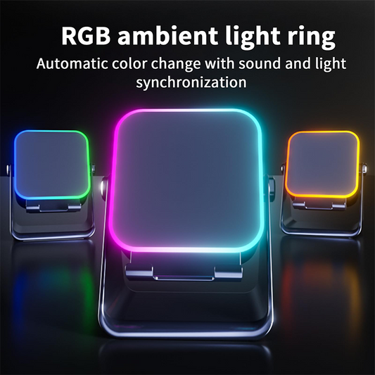 🔥Last day of the limited-time 50% off sale!🔥5-in-1 Wireless Induction Bluetooth Speaker with Adjustable Phone Stand